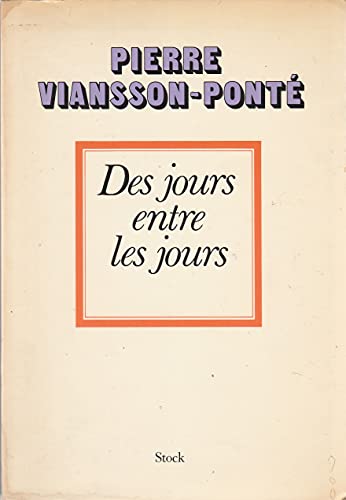 Stock image for Des jours entre les jours.Chroniques for sale by Librairie Th  la page