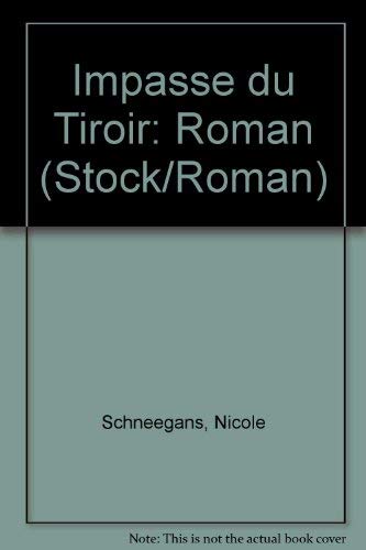 9782234021839: Impasse du Tiroir: Roman (Stock/Roman)