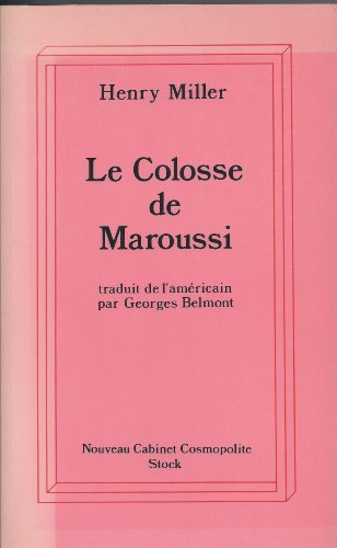 9782234043329: Le Colosse De Maroussi