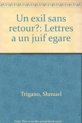 Stock image for Un Exil sans retour ? Trigano, Shmuel for sale by LIVREAUTRESORSAS