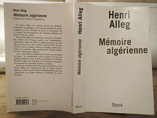 Beispielbild fr Mmoire algrienne : Souvenirs de luttes et d'esprances zum Verkauf von Ammareal