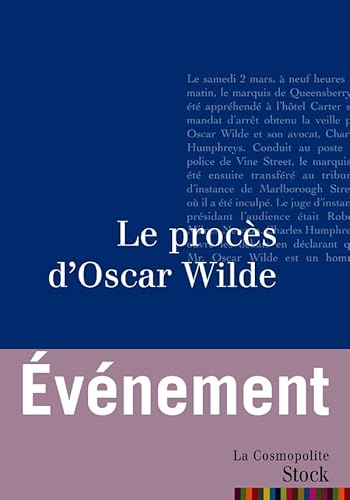 Imagen de archivo de Le procs d'Oscar Wilde a la venta por medimops