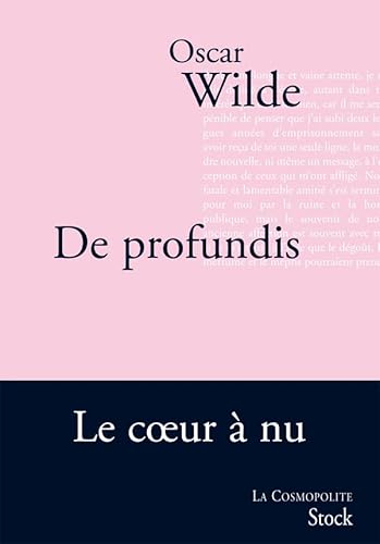 9782234058262: De profundis (La Cosmopolite)