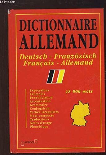 Imagen de archivo de Dictionnaire Allemand. Franais / Allemand et Deutsch / Franzsisch. a la venta por Ammareal