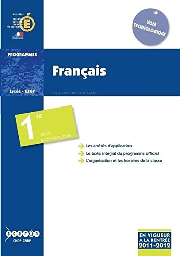 9782240032119: Franais - Classes de Premiere des Series Technologiques