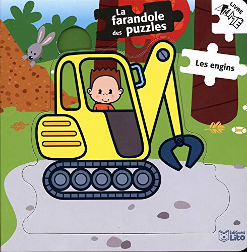 9782244367583: La farandole des puzzles: Les engins - Ds 2 ans