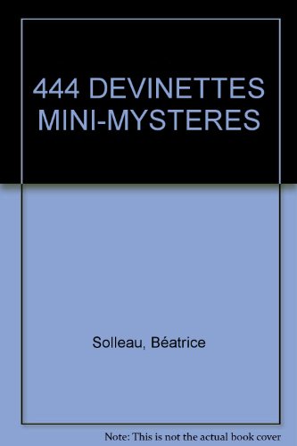 Stock image for Mini-mystre le jeu des 444 questions for sale by Librairie Le Nord