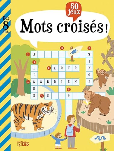 Stock image for Mon grand livre de jeux: 50 Mots croiss ! - Ds 8 ans for sale by Librairie Th  la page