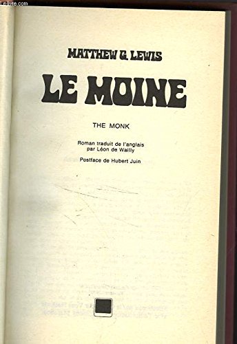 Imagen de archivo de Le Moine (Club pour vous Hachette) a la venta por Librairie La cabane aux bouquins