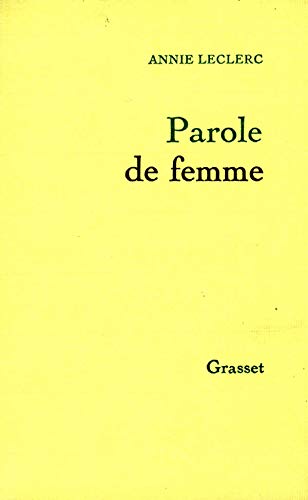 Beispielbild fr Parole De Femme zum Verkauf von WorldofBooks