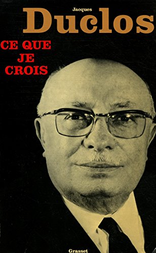 Imagen de archivo de Ce que je crois a la venta por A TOUT LIVRE