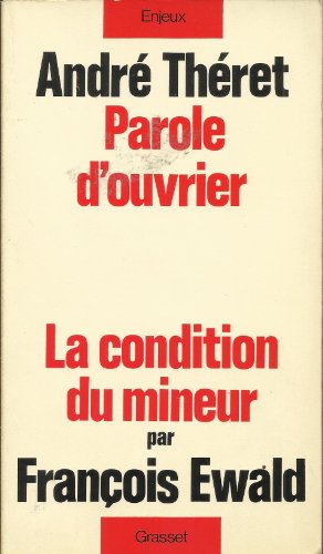 Stock image for Parole d'ouvrier (Enjeux) (French Edition) for sale by PAPER CAVALIER US