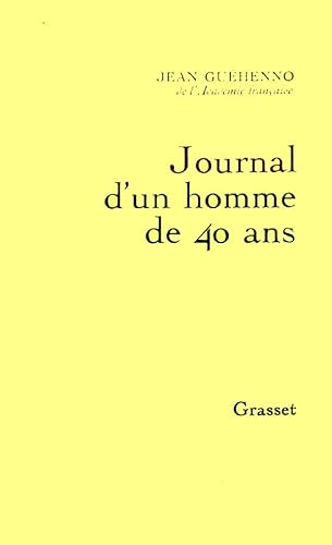 9782246008866: Journal d'un homme de 40 ans