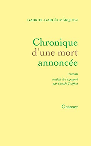 9782246267416: Chronique d'une mort annonce (French Edition)