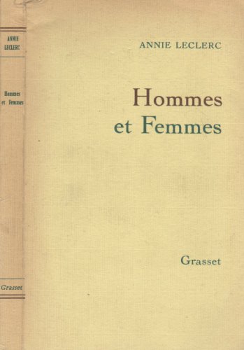 Beispielbild fr Hommes et femmes (French Edition) zum Verkauf von Better World Books