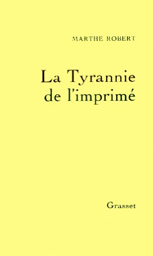 Stock image for La Tyrannie De L'imprime for sale by Doss-Haus Books