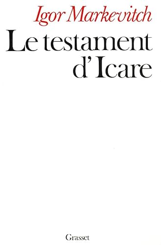 Stock image for Le testament d'Icare for sale by medimops