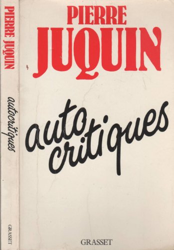 Beispielbild fr Autocritiques zum Verkauf von Librairie Th  la page