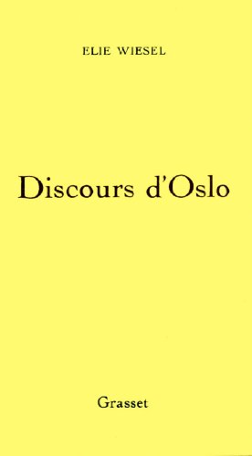 9782246396116: Discours d'Oslo