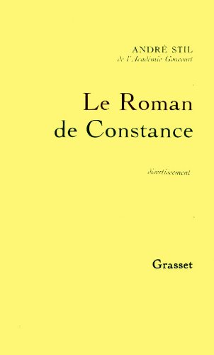 Beispielbild fr Le roman de Constance zum Verkauf von Ammareal
