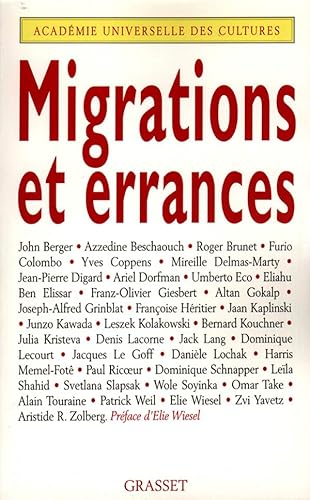 Beispielbild fr Migrations et Errances zum Verkauf von LIVREAUTRESORSAS