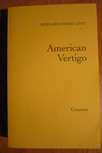 Beispielbild fr American vertigo zum Verkauf von medimops