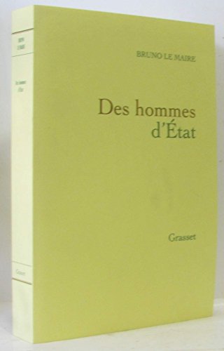 Imagen de archivo de Des hommes d'Etat a la venta por ThriftBooks-Atlanta