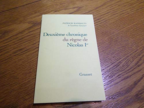 Beispielbild fr Deuxime chronique du rgne de Nicolas Ier zum Verkauf von Ammareal
