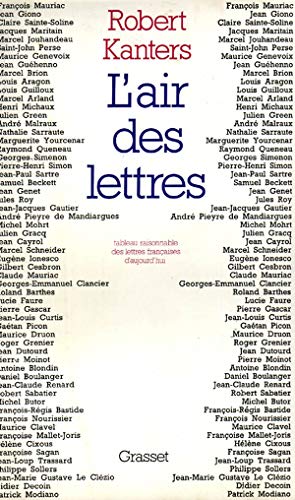Imagen de archivo de L'air des lettres Kanters, Robert a la venta por LIVREAUTRESORSAS