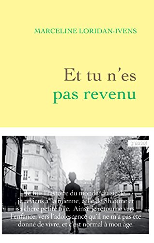 9782246853916: Et tu n'es pas revenu