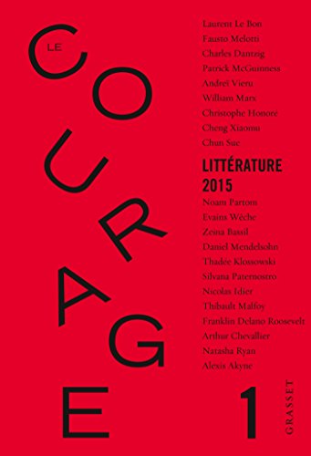 9782246857495: Revue Le Courage N1: sous la direction de Charles Dantzig