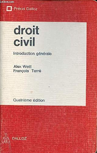 9782247001262: Droit civil. 1. Droit civil. Introduction gnrale. Volume : 1