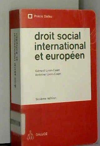 9782247006366: Droit social international et europen (Prcis Dalloz)