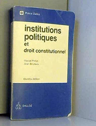 9782247007691: Institutions politiques et droit constitutionnel (Prcis Dalloz)