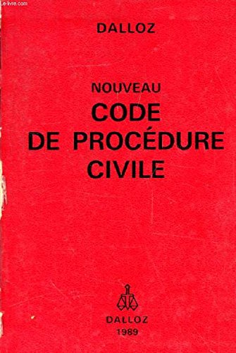 9782247010042: NOUVEAU CODE DE PROCEDURE CIVILE, CODE DE PROCEDURE CIVILE ET CODE DE L'ORGANISATION JUDICIAIRE (EXTRAITS)