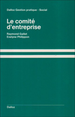Stock image for Le comit d'entreprise - 1re dition for sale by Ammareal