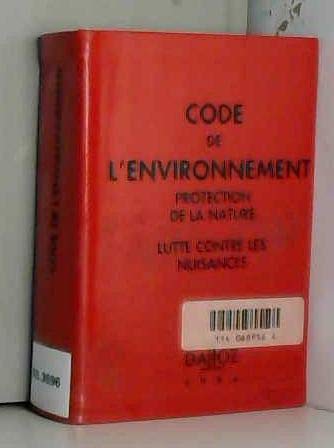 Stock image for Code de l'environnement for sale by medimops