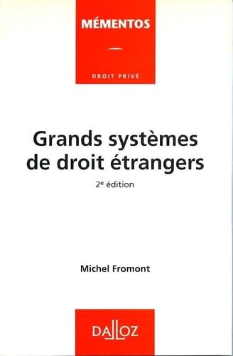 Imagen de archivo de Grands systmes de droit trangers (Mementos) a la venta por medimops