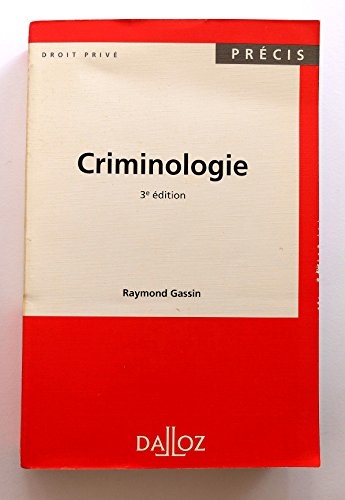 Imagen de archivo de Criminologie. 3e dition. a la venta por Kloof Booksellers & Scientia Verlag