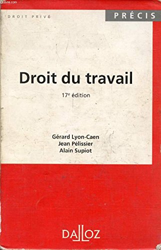 Stock image for Droit du travail for sale by LiLi - La Libert des Livres