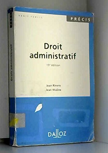 Stock image for DROIT ADMINISTRATIF. : 15me dition for sale by Ammareal