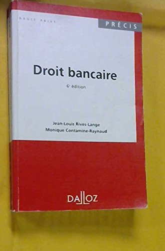 Stock image for Droit bancaire for sale by Chapitre.com : livres et presse ancienne