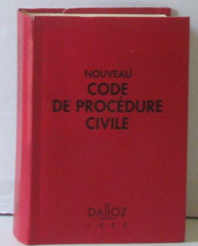 9782247019533: Nouveau Code De Procedure Civile 1995