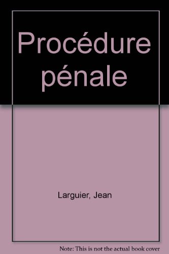 Procédure Pénale