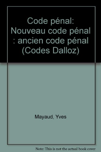 Stock image for CODE PENAL ( NOUVEAU ET ANCIEN ) for sale by Ammareal