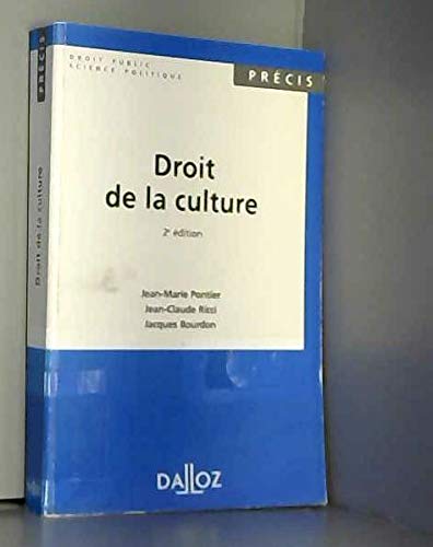 Stock image for Droit De La Culture for sale by RECYCLIVRE
