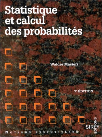 Stock image for Statistiques et calcul des probabilites - 7e d. Masiri, Walder for sale by e-Libraire