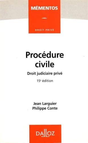 Stock image for Procdure civile : Droit judiciaire priv for sale by Ammareal
