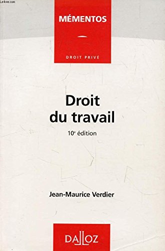 Beispielbild fr Droit du travail, 11e dition zum Verkauf von Ammareal