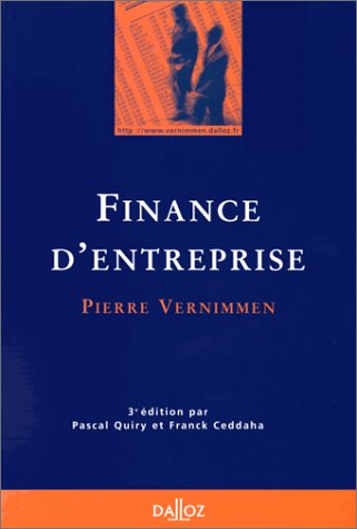 Stock image for Finance D'entreprise. 3me dition 1998 for sale by RECYCLIVRE